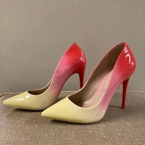 Red ombré ALDO pumps- size US 7